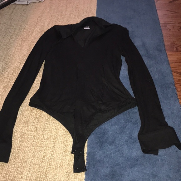 VENUS Tops - rarely worn venus black bodysuit shirt